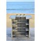 Acacia Wood Herrin Outdoor Bar Table with Shelves image number 5