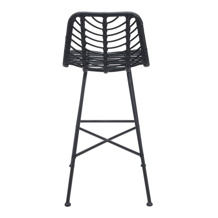 Foley All Weather Wicker Outdoor Barstool Set of 2 image number 5