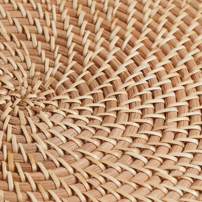 Capriana Natural Rattan Woven Ottoman Tray image number 4