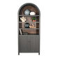 Bramcote Tall Mahogany Wood Arched Display Cabinet image number 2