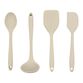 Mini Greige Silicone Cooking Utensils Set of 4 image number 0