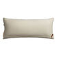 Extra Wide Sage Checked Fringe Indoor Outdoor Lumbar Pillow image number 2