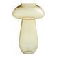 Light Amber Blown Glass Mushroom Vase image number 0
