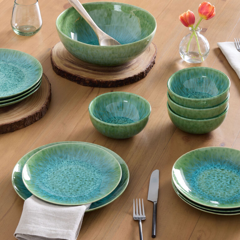 Pacifica Green And Blue Reactive Dinner Plate image number 2