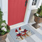 Red and Blue Welcome Gnome Indoor Outdoor Rug image number 1