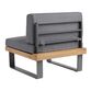 Alicante II Gray Metal and Wood Outdoor Chair image number 2