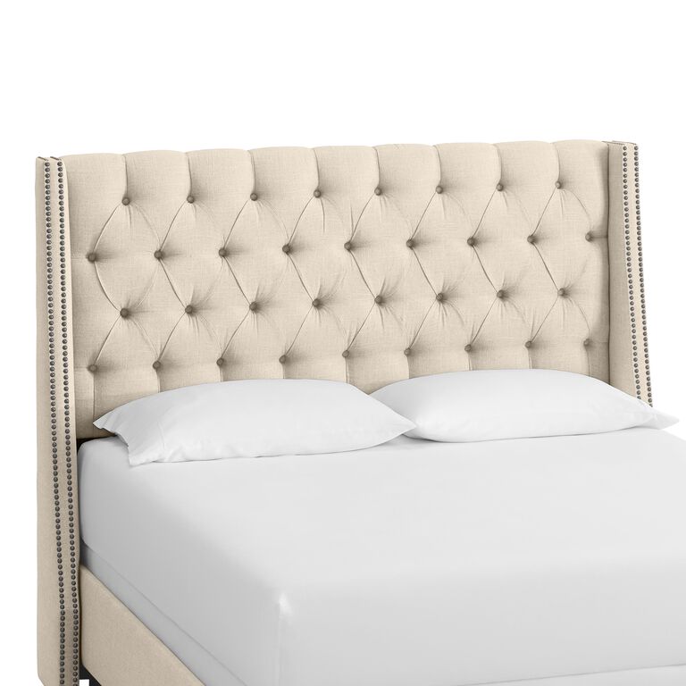 Linen Kellerman Upholstered Bed image number 1