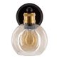 Coley Champagne Glass And Brass Wall Sconce image number 2