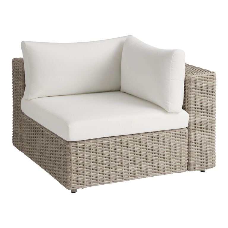 Santiago Gray Wicker Modular Outdoor Sectional Collection image number 2