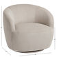 Royce Taupe Corduroy Upholstered Swivel Chair image number 5