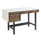 Lou Black And White Wood Desk With Storage image number 0