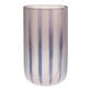 Blue and Pink Stripe Glass Cylinder Vase image number 0