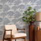 Blue Forest Toile Peel And Stick Wallpaper image number 1
