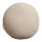 Round Charcoal Embroidered Mushroom Throw Pillow image number 2