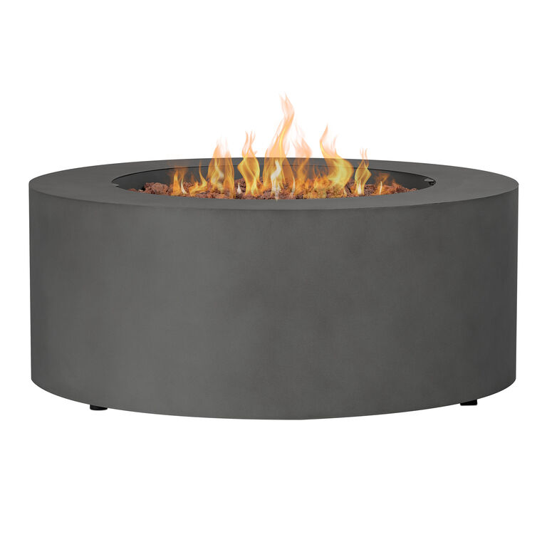 Varadero Round Steel Gas Fire Pit Table image number 1