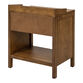 Dusk Grooved Wood Slat Nightstand with Drawer image number 4