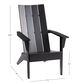 Modern Slatted Wood Adirondack Chair image number 5