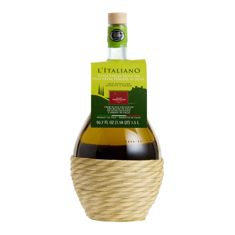 Terre Francescane L'Italiano Olive Oil in Fiasco Bottle image number 1