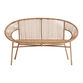 Camden Rounded Natural All Weather Wicker Outdoor Bench image number 2