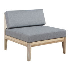 Jorna Natural Acacia Modular Outdoor Sectional Armless Chair