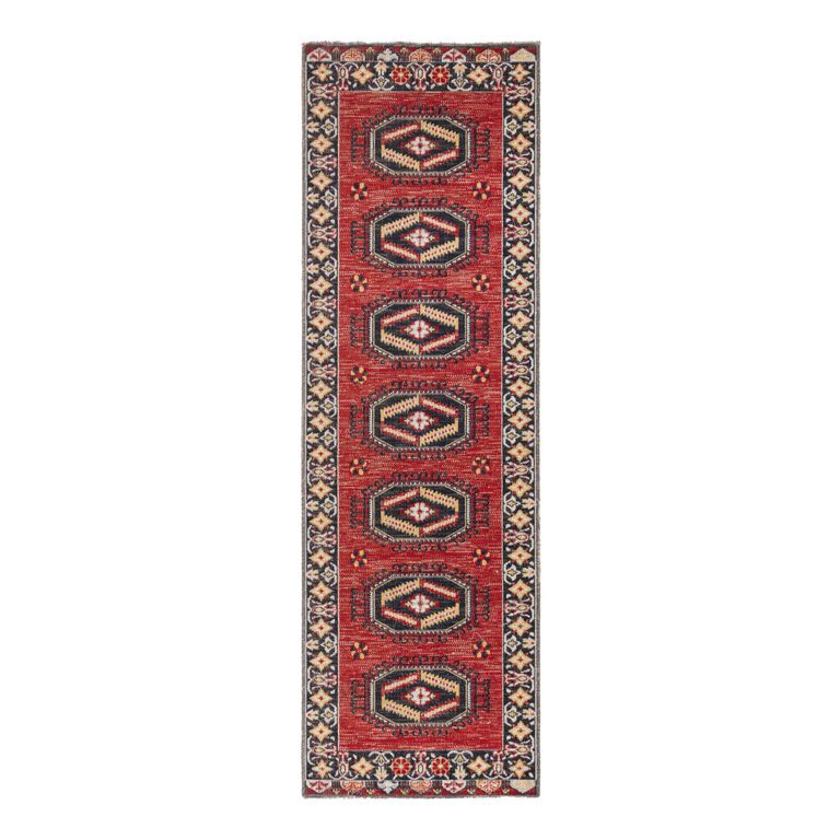 Lima Red And Yellow Medallion Indoor Outdoor Rug image number 2