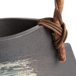 CRAFT Shigaraki Vase With Branch Handle